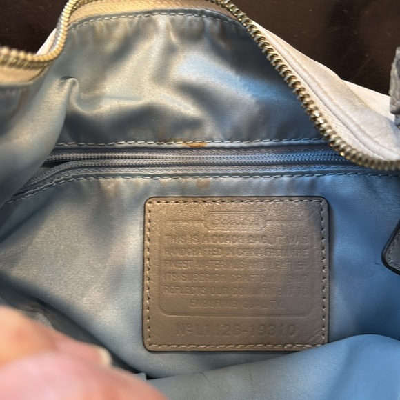 Coach Kristin Spectator Ivory Leather Hobo Bag - Picture 8 of 13